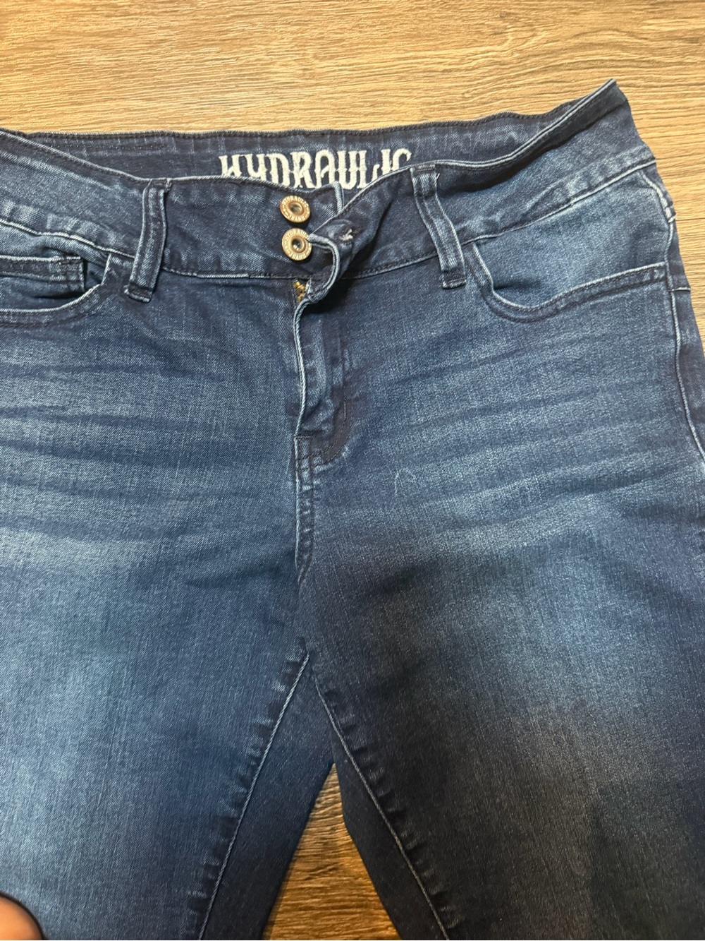 Hydraulic Dark Blue capri/ankle Crop Jeans - Picture 4 of 6